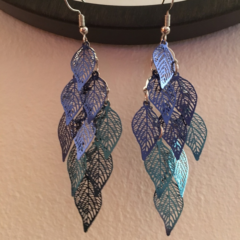 Dazzling 9 leaves earrings
